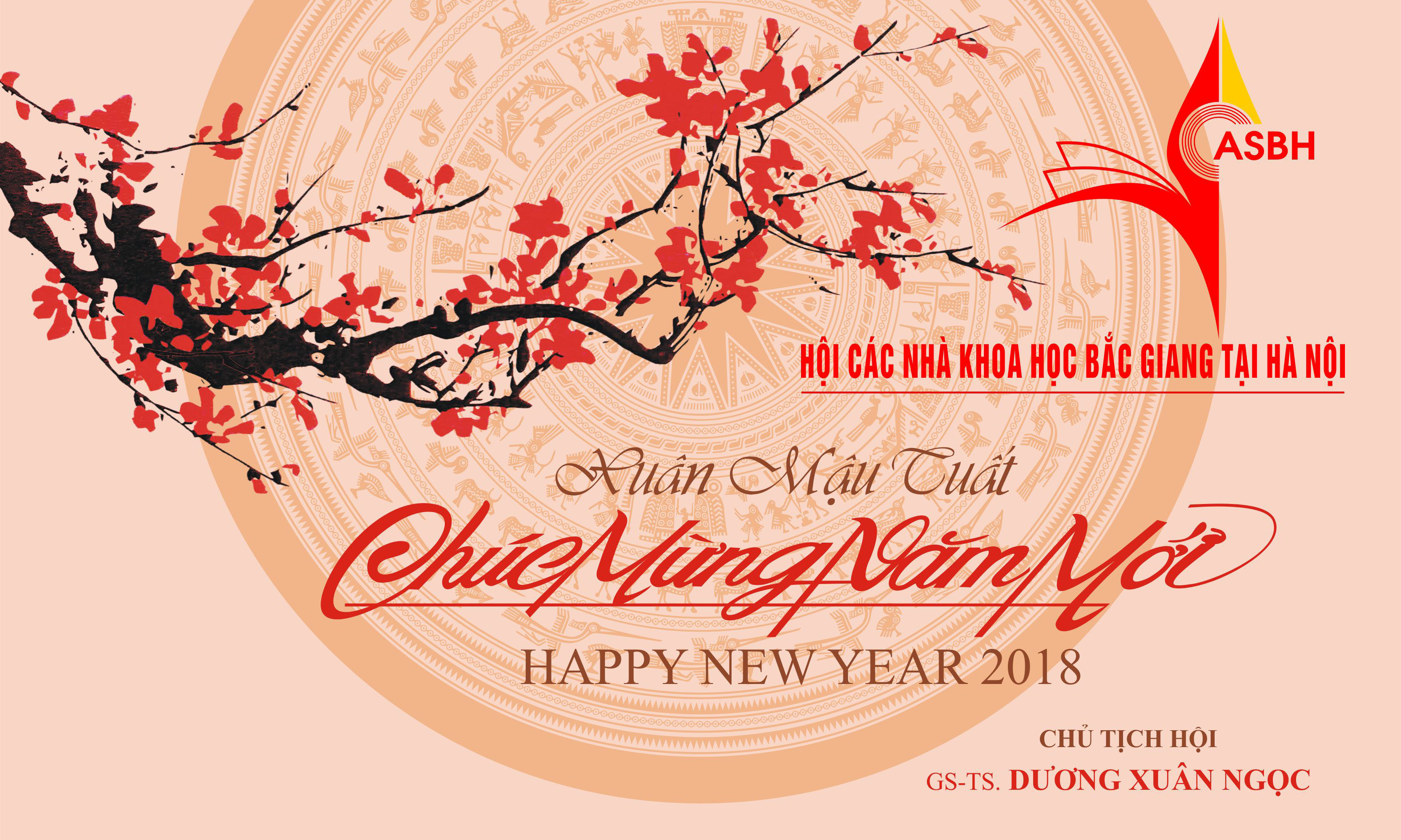 Thiệp Chúc tết Mậu Tuất - 2018 