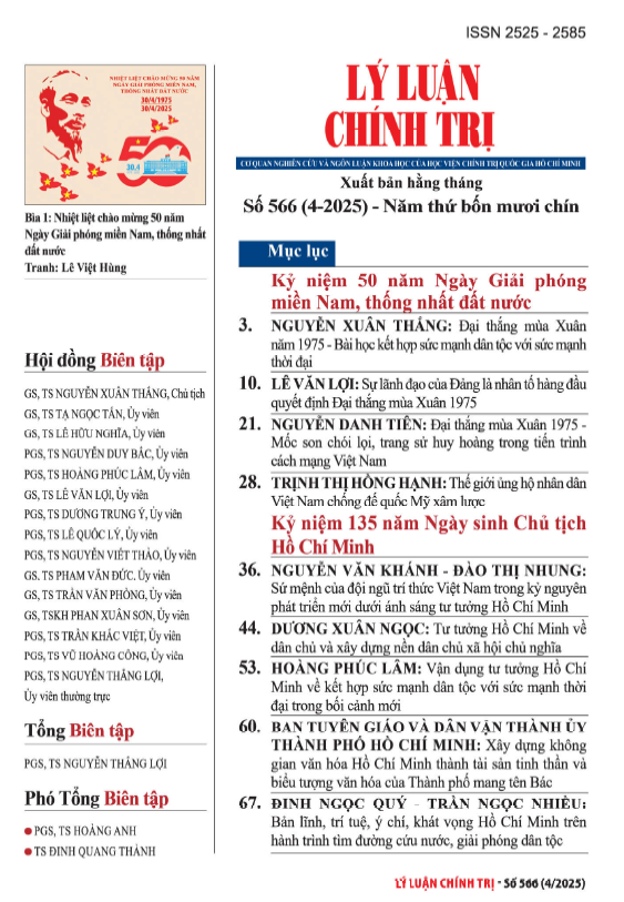 Tư Tưởng Hồ Chí Minh Về Dân Chủ Và Xây Dựng Nền Dân Chủ Xã Hội Chủ Nghĩa - Gs.Ts Dương Xuân Ngọc 